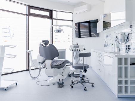 A very clean dental practice room after being professional cleaned